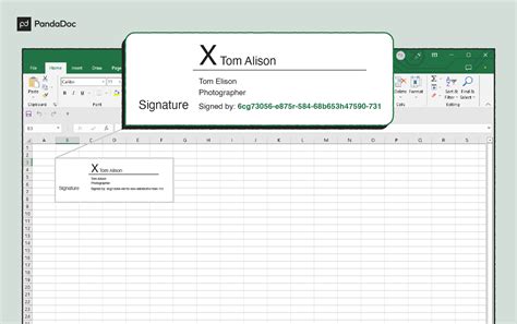 How to Insert a Digital Signature in Excel 